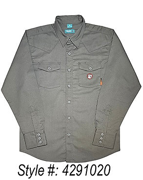 Solid Grey Button Down Shirt