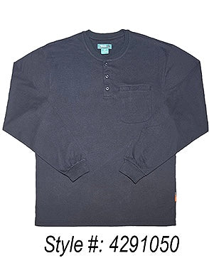 Navy Blue Henley Shirt